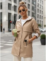 Dámská přechodná bunda parka MEROY béžová FashionStreet TY4288 Dámská přechodná bunda parka MEROY béžová FashionStreet TY4288