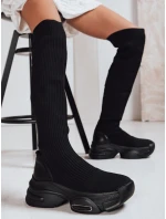 Dámské ponožkové boty černé FashionStreet ZY1321