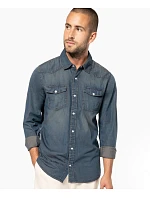 K Denim košile s dlouhým rukávem 20.K blue model 22509903 - Kariban K Denim košile s dlouhým rukávem 20.K blue model 22509903 - Kariban