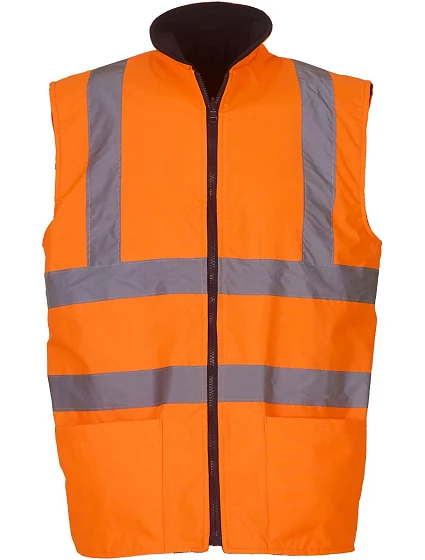 Yoko HV 008F Hi-Vis Oboustranná Fleecová Vesta 79.008F hi vis orange Yoko HV 008F Hi-Vis Oboustranná Fleecová Vesta 79.008F hi vis orange