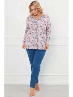 Italská móda Lacenta long r. long sp. color:print/jeans Italská móda Lacenta long r. long sp. color:print/jeans