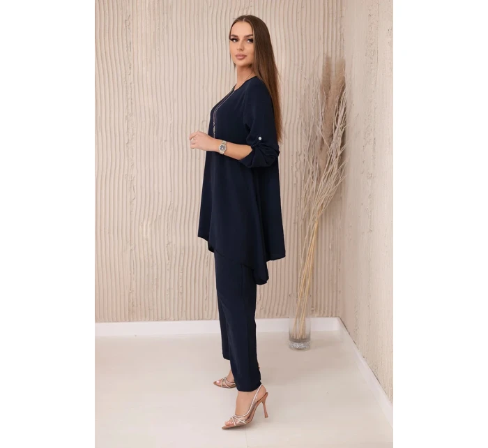 Sada halenky + kalhot s přívěskem námořnictvo