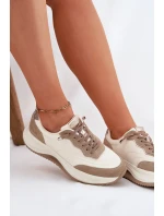 Dámské Semišové Tenisky Na Platformě Big Star RR274A344 HI-POLY SYSTEM Béžové Dámské Semišové Tenisky Na Platformě Big Star RR274A344 HI-POLY SYSTEM Béžové