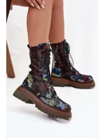 Dámské kožené workery model 21725135 Multikolor - Maciejka