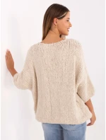 Jumper IT SW 7703.70 světle béžový