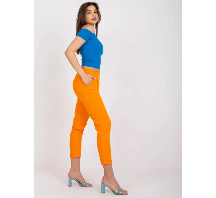 Dámské kalhoty DHJ SP model 18761979 Oranžová - FPrice Dámské kalhoty DHJ SP model 18761979 Oranžová - FPrice