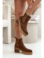 Boty na podpatku model 199293 Step in style Boty na podpatku model 199293 Step in style