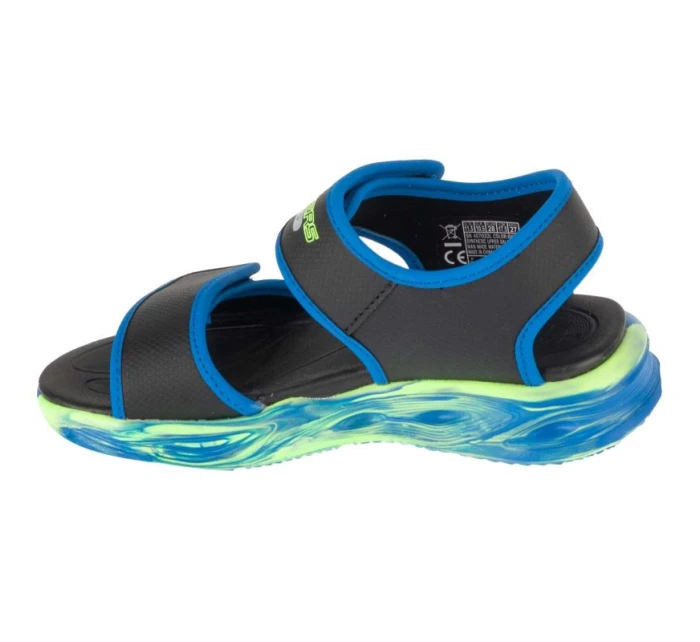 Skechers S-Lights: Sola Glow Sandal - Fusion Brights 407032L-BKBL Black 28