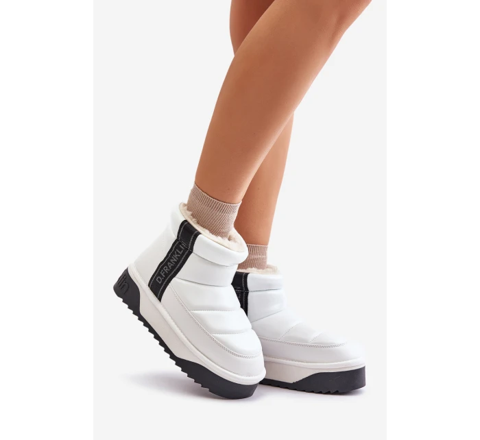 Nízké Sněhové Boty Na Tlusté Podešvi D.Franklin Bílé DFSH371011