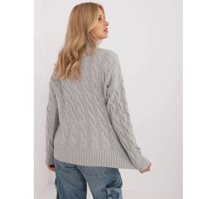 Sweter AT SW model 20463705 szary - FPrice Sweter AT SW model 20463705 szary - FPrice