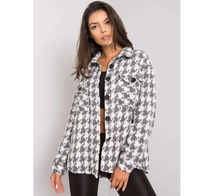 Košile EM KS 178.34 bílá a šedá