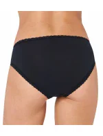 Dámské kalhotky sloggi 24/7 Cotton Lace Tai C3P - černé - SLOGGI Dámské kalhotky sloggi 24/7 Cotton Lace Tai C3P - černé - SLOGGI