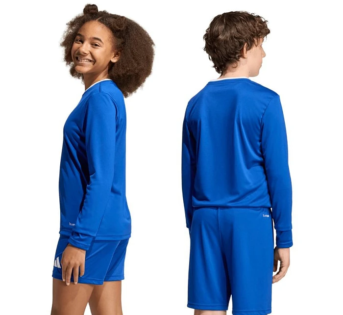 Adidas Entrada 26 dětské tričko s dlouhým rukávem modré KF5886 Adidas Entrada 26 dětské tričko s dlouhým rukávem modré KF5886