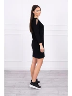 Šaty s potiskem model 18744174 černé - K-Fashion Šaty s potiskem model 18744174 černé - K-Fashion