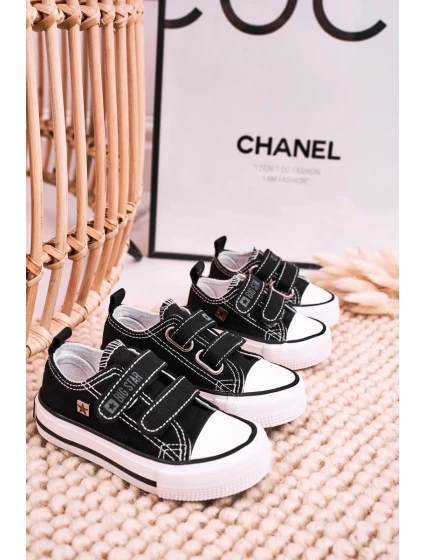 Dětské Tenisky Na Suchý Zip BIG STAR model 21545391 Černé - Big Star Shoes Dětské Tenisky Na Suchý Zip BIG STAR model 21545391 Černé - Big Star Shoes