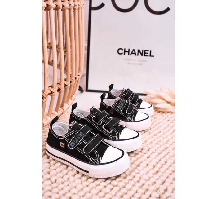 Dětské Tenisky Na Suchý Zip BIG STAR model 21545391 Černé - Big Star Shoes Dětské Tenisky Na Suchý Zip BIG STAR model 21545391 Černé - Big Star Shoes