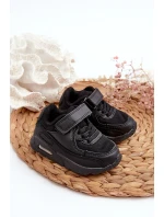 Dětské tenisky na suchý zip černé model 21664086 - Boto Dětské tenisky na suchý zip černé model 21664086 - Boto