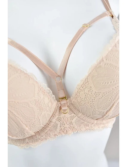 Dámská podprsenka SUPER PUSH BEIGE model 18408399 - MEDIOLANO Dámská podprsenka SUPER PUSH BEIGE model 18408399 - MEDIOLANO