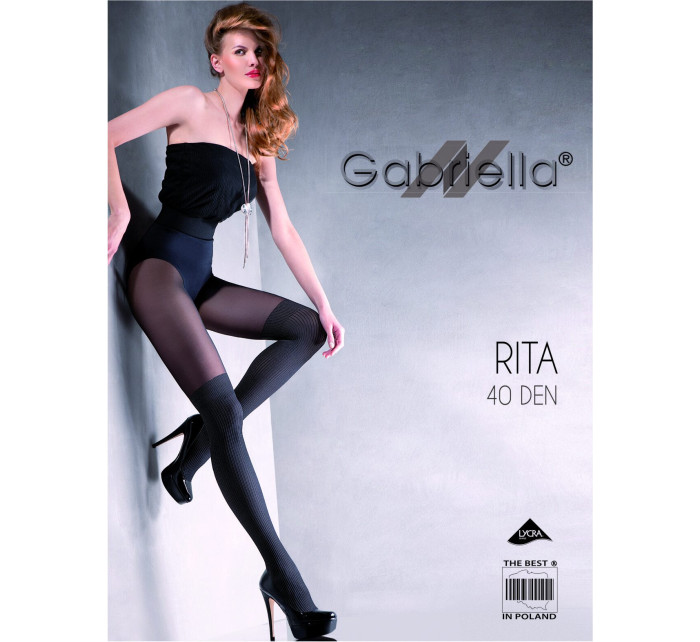 Rajstopy Rita 40DEN Nero - Gabriella