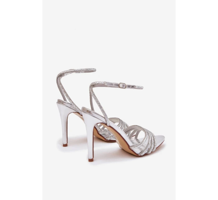 Sandály na podpatku model 222257 Step in style Sandály na podpatku model 222257 Step in style