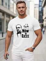 Pánské klasické bavlněné tričko s potiskem FashionStreet NX5145R