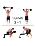 HMS SGR40 PRO SET Nastavitelná sada činek 2v1 43,5 kg HMS SGR40 PRO SET Nastavitelná sada činek 2v1 43,5 kg