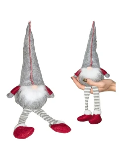 DEKORATIVNÍ TRPASLÍK 30+15CM ŠEDÝ