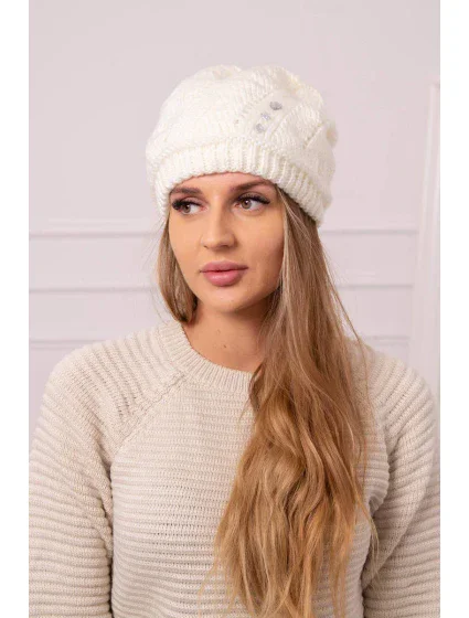 Dámská čepice Larisa K395 ecru