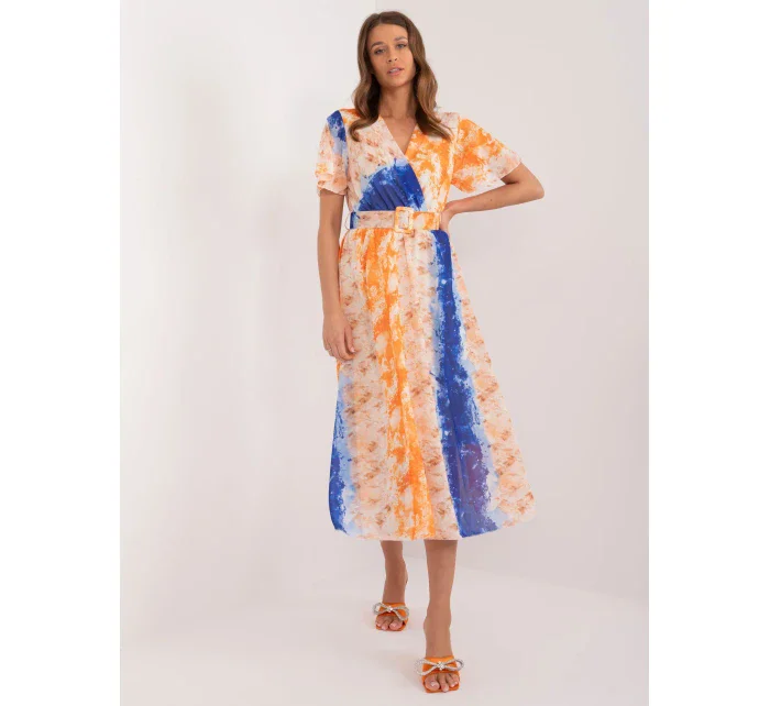 Sukienka DHJ SK  pomarańczowy model 20095157 - FPrice
