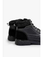 Zateplené Pánské Trapery Z Eko Kůže Černé Venredia