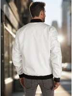 Pánská přechodná bunda bomber béžová FashionStreet TX5028 Pánská přechodná bunda bomber béžová FashionStreet TX5028