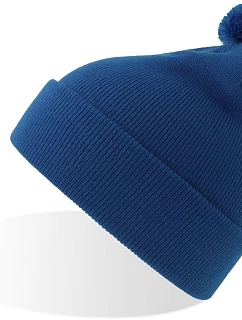 Kid WindS Dětská pletená čepice s bambulí royal model 22456283 - Atlantis Headwear