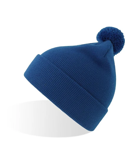 Atlantis Headwear Kid Wind-S Pompom Dětská pletená čepice s bambulí 33.0313 royal Atlantis Headwear Kid Wind-S Pompom Dětská pletená čepice s bambulí 33.0313 royal