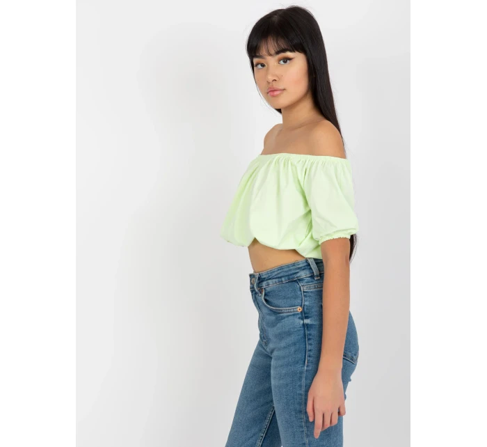 Dámská halenka EM BZ HS 20 257.40x mentolová - FPrice Dámská halenka EM BZ HS 20 257.40x mentolová - FPrice