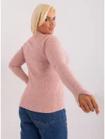 Sweter PM SW PM model 18909334 jasny różowy - FPrice Sweter PM SW PM model 18909334 jasny różowy - FPrice