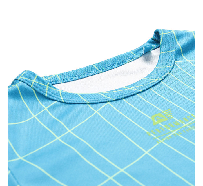 Dětské rychleschnoucí triko ALPINE PRO BASIKO neon atomic blue varianta pa