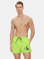Pánské plavky KM0KM00967 LKQ neonově zelené - Calvin Klein
