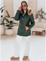 Dámská prošívaná zimní bunda SOLARIS zelená FashionStreet TY4008 Dámská prošívaná zimní bunda SOLARIS zelená FashionStreet TY4008