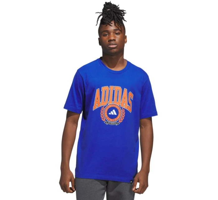 Pánské tričko adidas Varsity Crest modré JN2515 pánské Pánské tričko adidas Varsity Crest modré JN2515 pánské