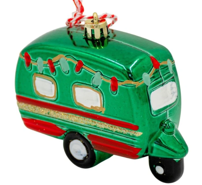 DEKORACE ZÁVĚSNÁ CETKA KARAVAN ZELENÁ DEKORACE ZÁVĚSNÁ CETKA KARAVAN ZELENÁ