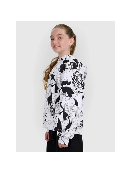 Dívčí mikina s kapucí model 21816956 - 4F