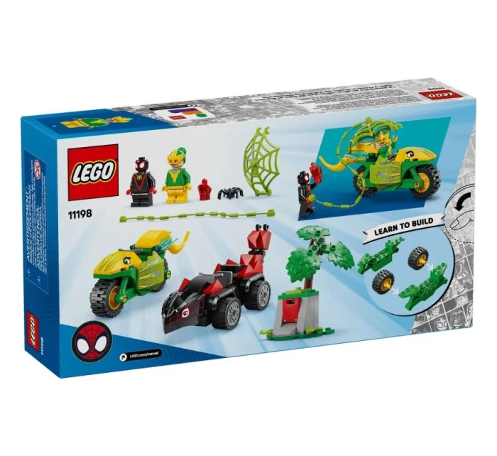 LEGO MARVEL SUPER HEROES 11198 Spinovo pronásledování Electra v dinopojezdech