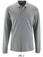 SOL'S Perfect LSL Men Pánské piqué polo s dlouhým rukávem 25.2087 grey melange SOL'S Perfect LSL Men Pánské piqué polo s dlouhým rukávem 25.2087 grey melange