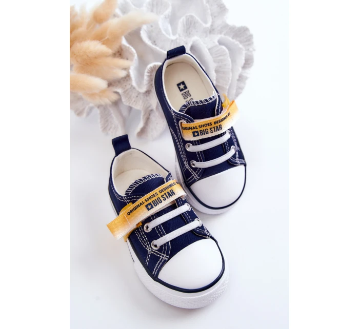 Dětské nízké tenisky BIG STAR model 21576181 Námořnická modrá - Big Star Shoes