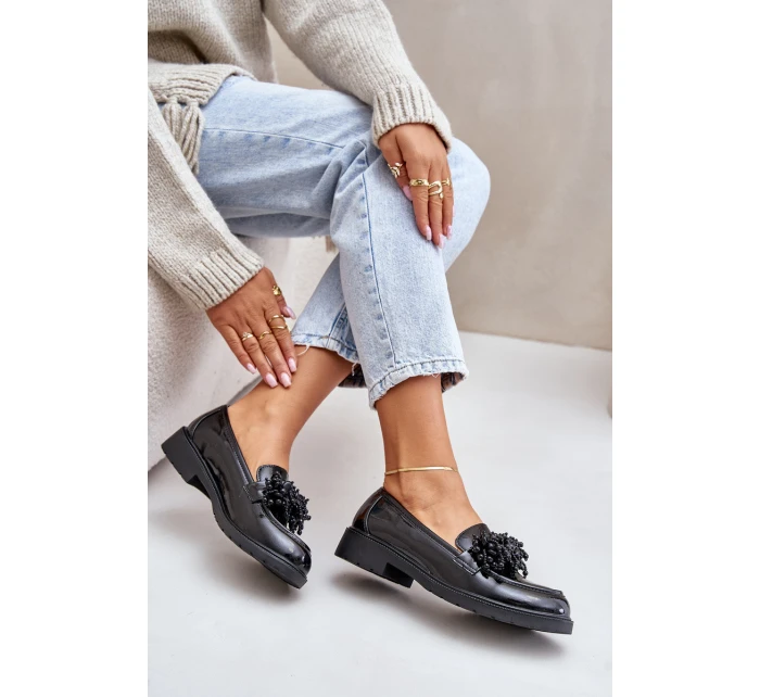 Dámské mokasíny S.Barski černé model 21672362 - D&A