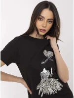 Bluzka CLM BZ model 21094485 czarny - FPrice Bluzka CLM BZ model 21094485 czarny - FPrice