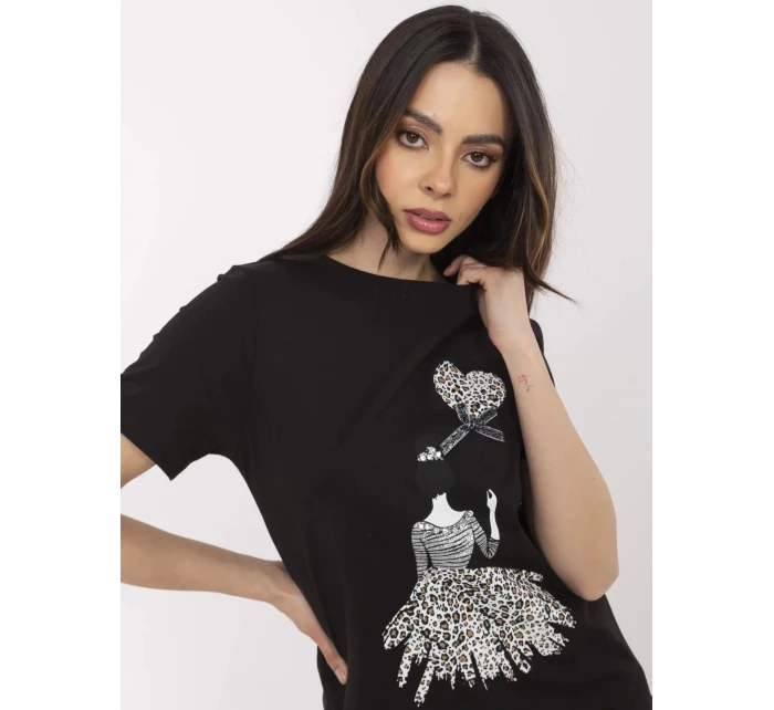 Bluzka CLM BZ model 21094485 czarny - FPrice Bluzka CLM BZ model 21094485 czarny - FPrice