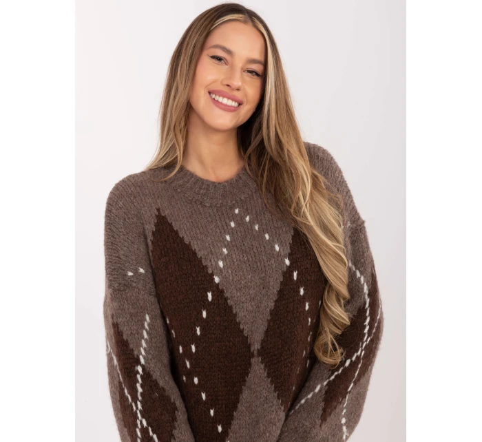 Sweter MI SW model 21782618 ciemny bezowy - FPrice