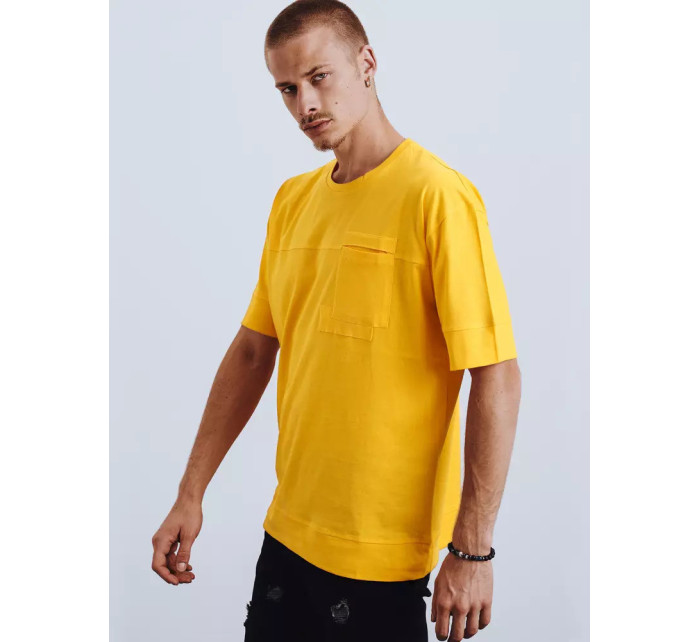 Žluté pánské tričko Dstreet RX4633