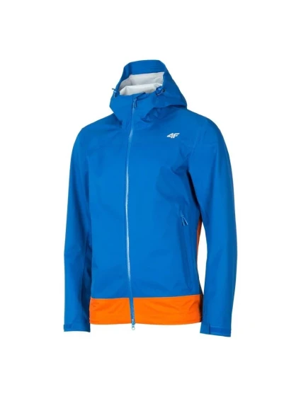 Pánská trekingová bunda H4Z19-KUMT001 modro-oranžová - 4F Pánská trekingová bunda H4Z19-KUMT001 modro-oranžová - 4F